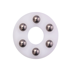 xiros® thrust washer, SL, xirodur B180, balls made of stainless steel, slim Line, mm