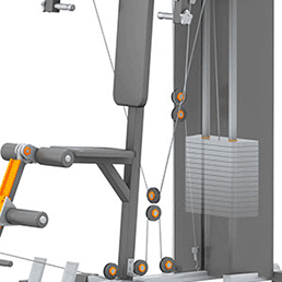 Butterfly and latissimus training tower
