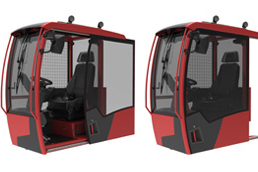 Cabin with drylin® linear technology at the sliding door