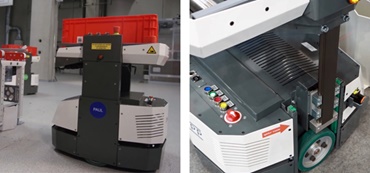 DTS from Knapp with drylin® ZLW toothed belt axes on the lifting platform