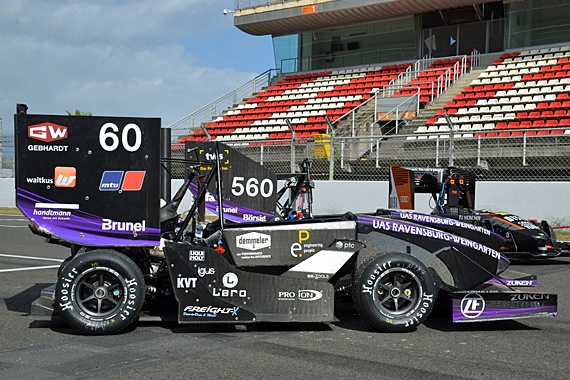 Formula Student racing car with 3D printed gears made of iglidur polymer