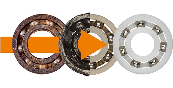 Tech up, Cost down with xiros® plastic ball bearings